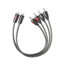 1Ft RCA 1 Female to 2 Male Audio Speaker Y Adapter Splitter Cable