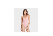 Colsie Women's Balletcore Bodysuit - Pink size :large