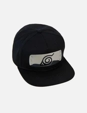 Naruto Shippuden Snapback Hat Black Metal Brand New W Tags