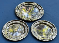 Set of 3 Sanborns Mexico Sterling Silver 6" and 8" Plates 538g