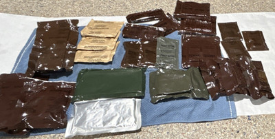 Freeze-Dried Camping Meal Components Lot Apple Jelly & Peanut Butter Add Water