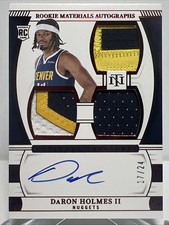 2024 National Treasures DARON HOLMES II 17/24 Rookie Materials Autographs RPA