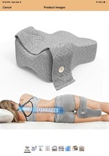 Knee Pillow for Side Sleepers, Large Comfortable Memory Foam Leg Pillow for Side