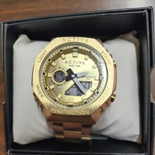 Activa X Invicta Digital Unisex Watch - 45.5mm, Gold ACWM423-006