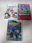 NINTENDO Wii GAME LOT OF 3 GAMES :SUPER MARIO BROS,MARIO kART,SONIC COLORS USED