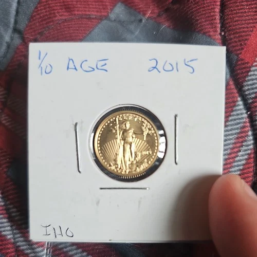 One (1) 2015 $5 American Gold Eagle 1/10 oz Gold Coin Uncirculated