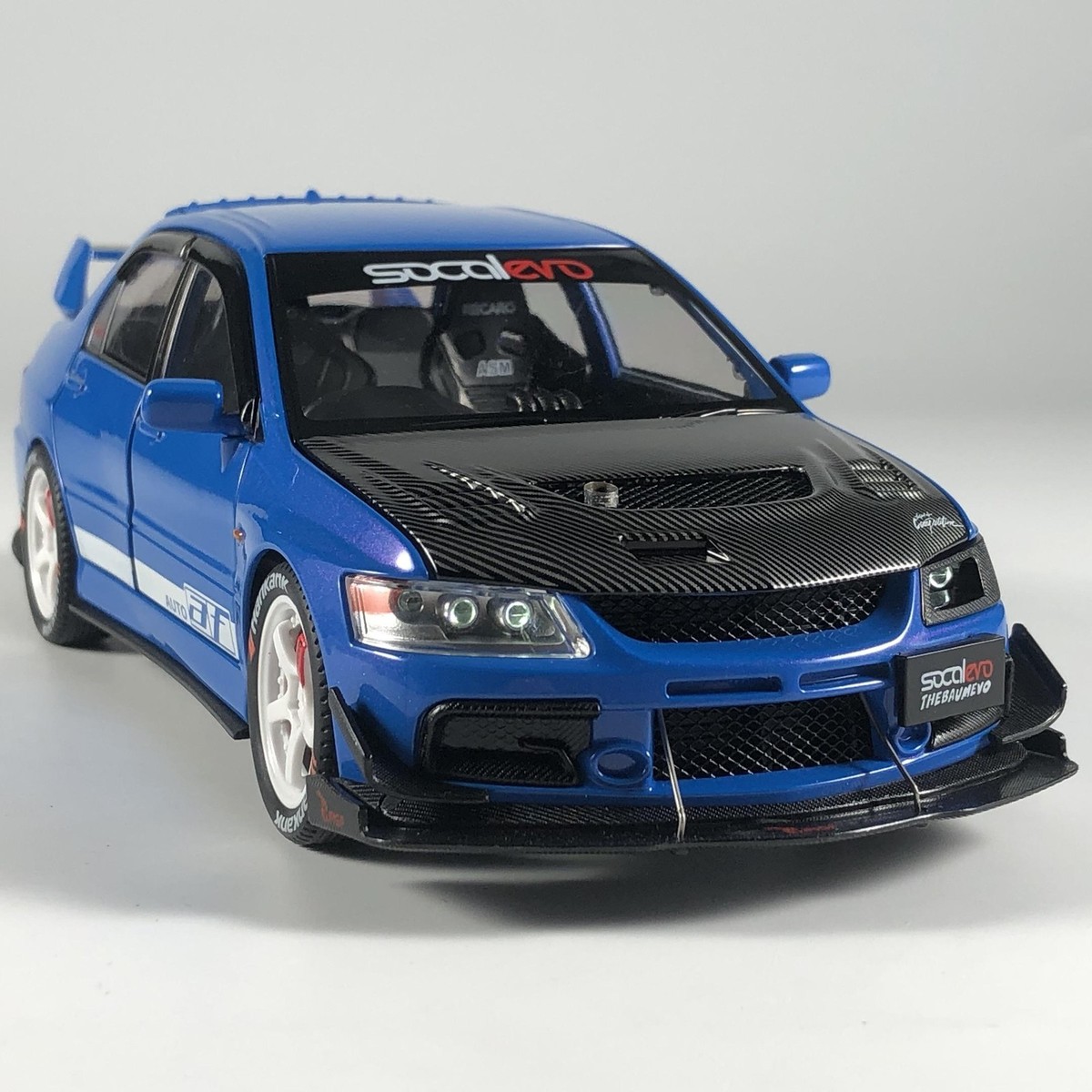 1:24 Mitsubishi Lancer EVO9 JDM Modified Alloy Diecast Model Car