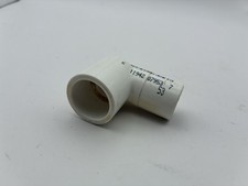 1/2" White PVC Schedule 40 Street 90 Spigot x Hub Sch.40 elbow