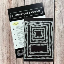 STITCHED WITH WHIMSY Stampin Up DIES 155314 DECORATIVE STITCHED BORDER DIES