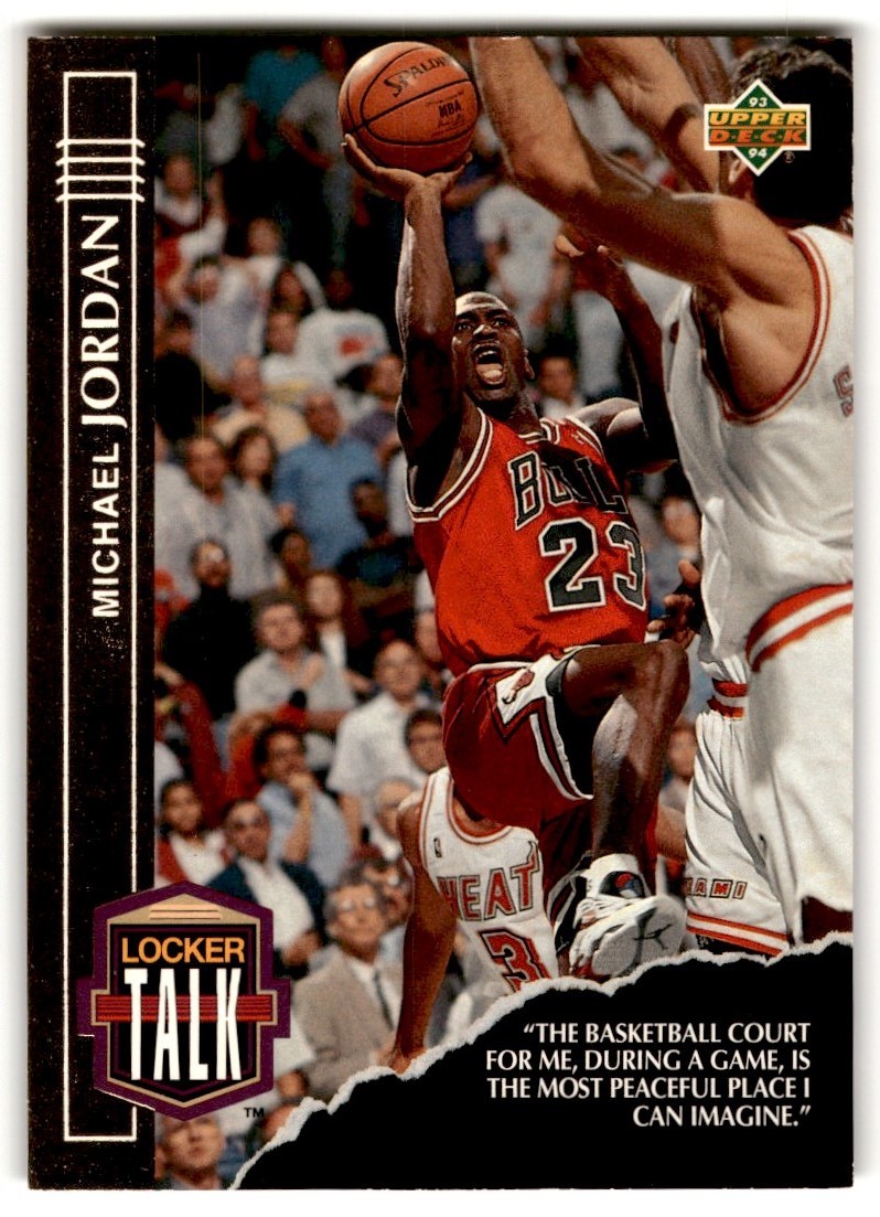 Michael Jordan 1993-94 Upper Deck Locker Talk #LT1 Chicago Bulls