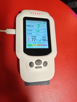 Air Quality Monitor Handheld Portable Ozone Analyzer tester sensor temperature
