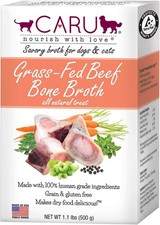 Caru - Grass-Fed Beef Bone Broth for Dogs and Cats, Moistens Dry Food or Pour Ov