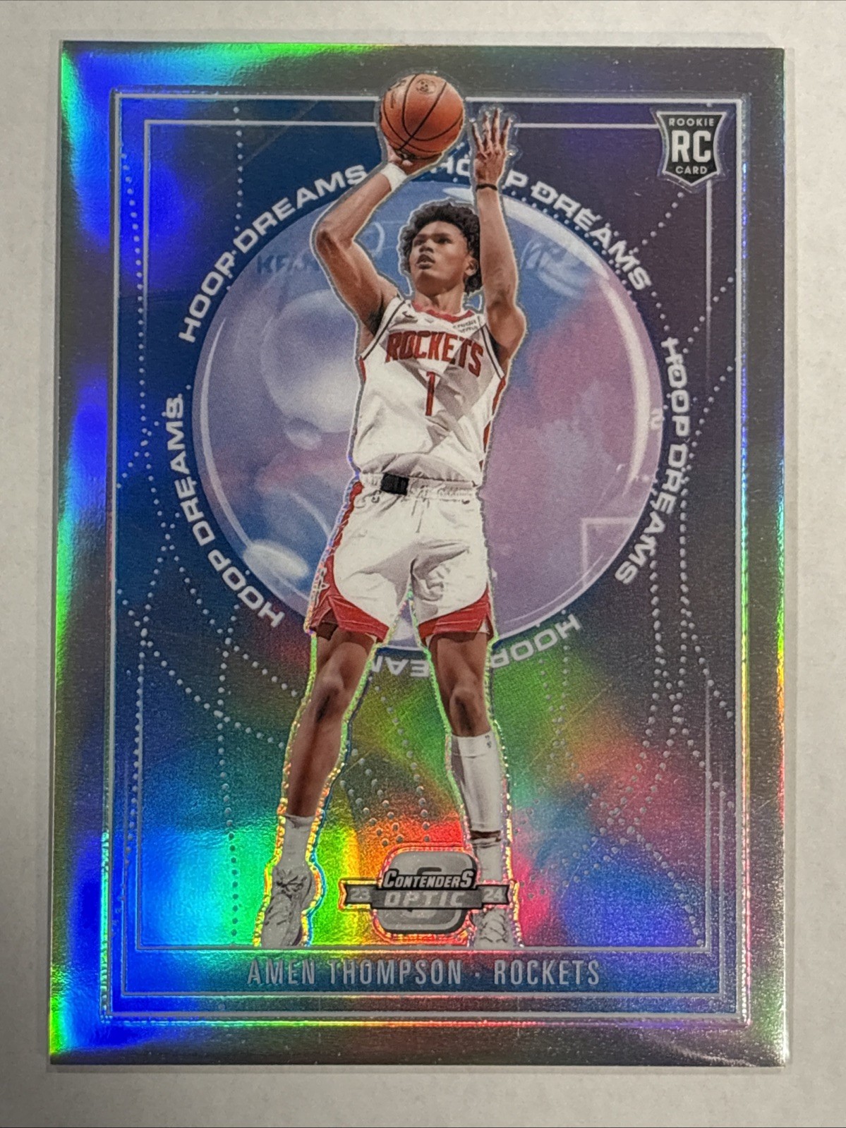 2023-24 Panini Contenders Optic Hoop Dreams Amen Thompson #8 Rookie RC