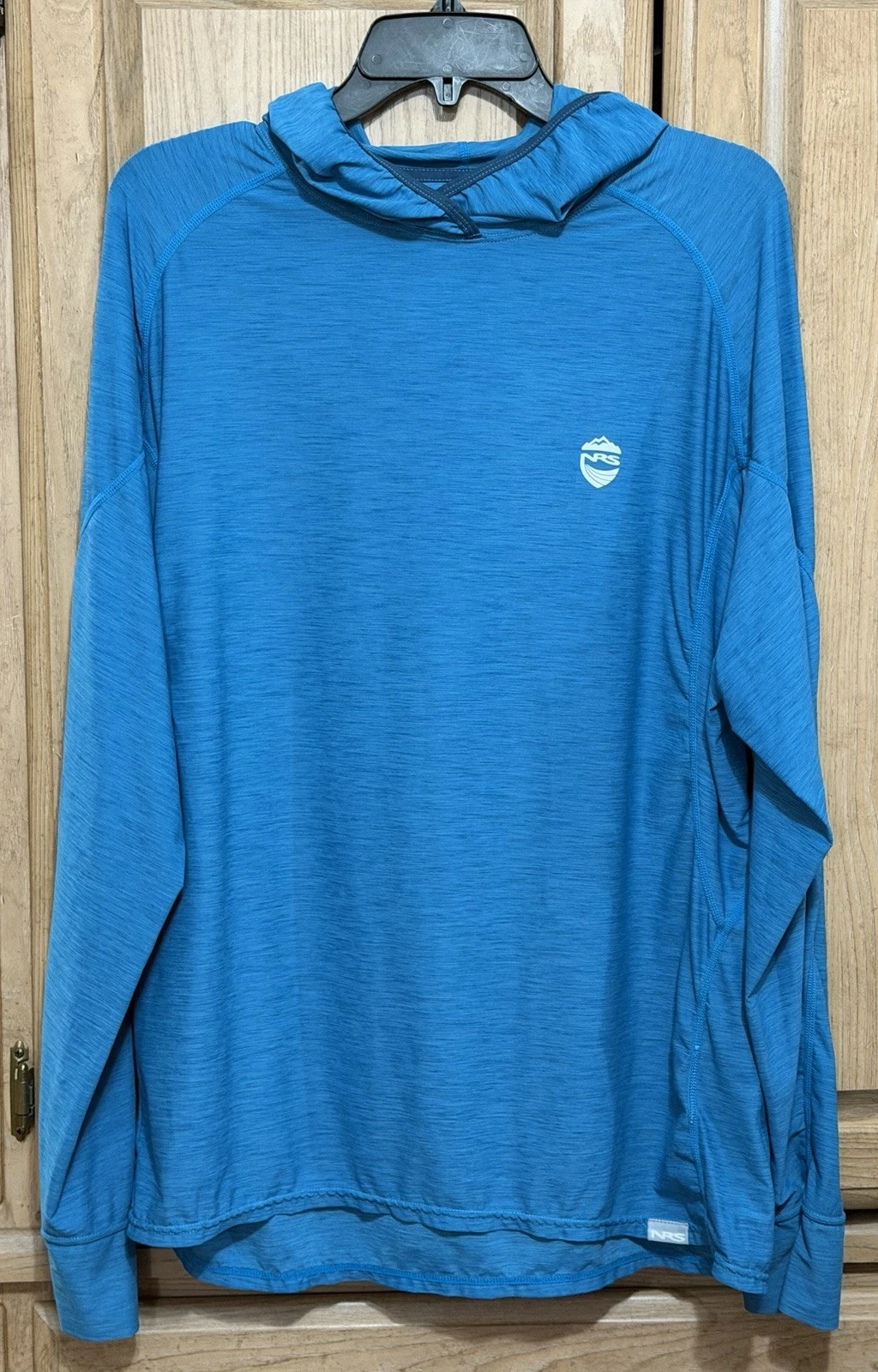 NRS Hoodie Shirt Mens Large Blue UPF 50+ Long Sleeve Sun Protection Outdoor
Opens in a new window or