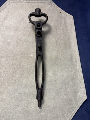 unique 12 3/8 Handle? No Markings - Has a Small Wheel about 5  below The Top