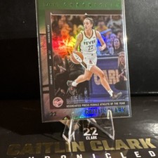 #19 GREEN HOLO Caitlin Clark Chronicled ‘AP FEMALE ATHLETE OF THE YEAR’