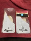2 Pair - NOS VTG. GM OLDSMOBILE SPLASH GUARDS WHITE W/ OLDSMOBILE LOGO Mud Flaps