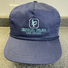 Vintage Imperial Palace Las Vegas Hat Cap Strapback Trucker Rope Made In USA
