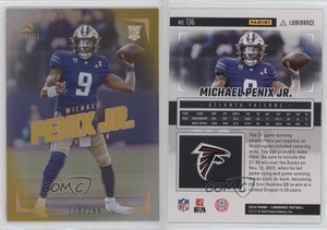 2024 Panini Luminance Rookies Gold /299 Michael Penix Jr #136 Rookie RC