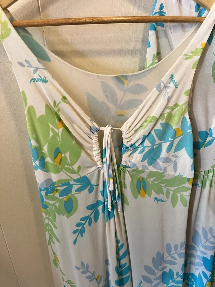 1970’s Flower Power Slip Dress And Jacket Set Hippie Bright Funky! - Image 2 of 4