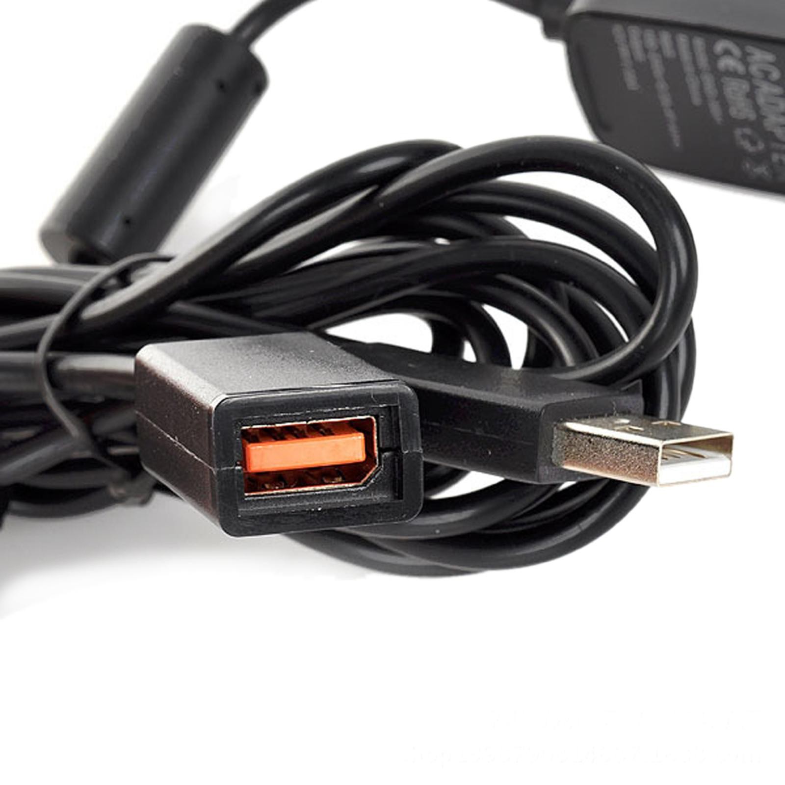 1* USB Charger AC Power Supply Adapter Cable For XBOX 360 Console Kinect Sensor