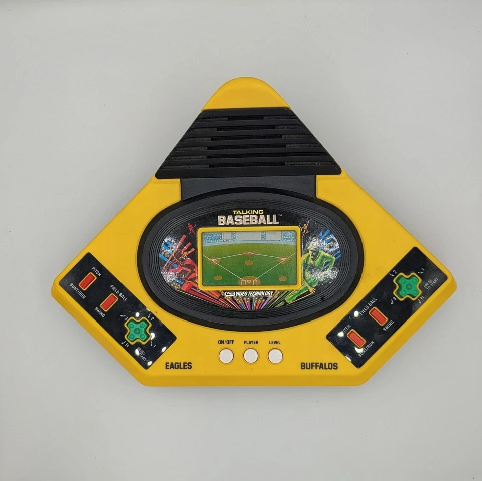 VTech Talking Play By Play Baseball Handheld Electronic Game 1986 Broken/Parts - Image 2 of 4