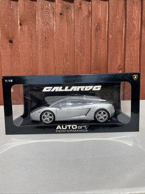 AUTOart 1/18 Scale Lamborghini Gallardo Rare Metallic Silver Diecast Model Car