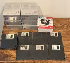 Lot 87 3.5 Floppy Disks Sealed Bulk 2HD IBM Macintosh Imation 3M Vintage NOS