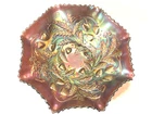 1910 Northwood Strawberry Amethyst 10" Carnival Glass Bowl NO Damage