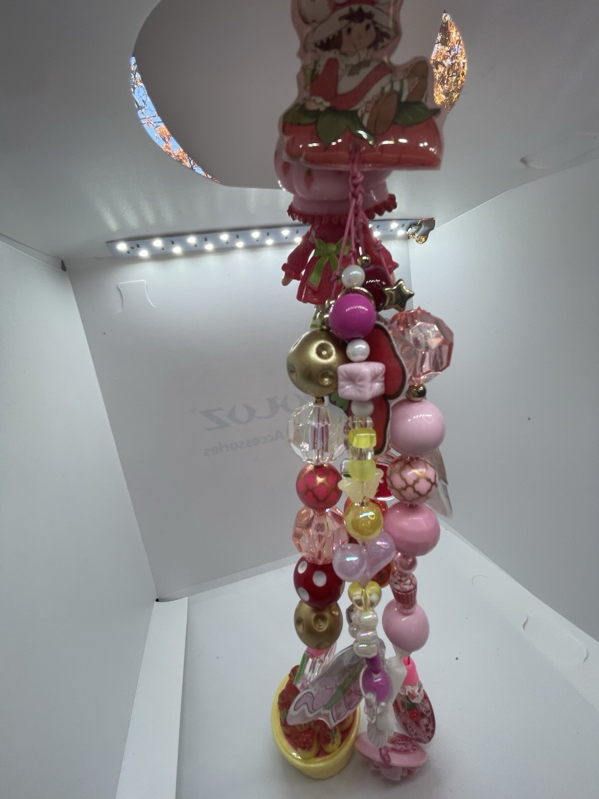 Strawberry Shortcake Handmade Acrylic Bag Charm – Figurine + Charms Unique