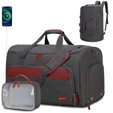 Garment Duffle Bags for Travel, Convertible Garment Bag for Men Women, Carry ...