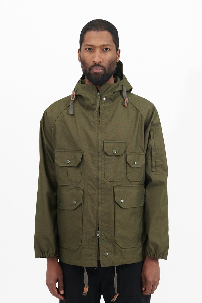 ENGINEERED GARMENTS OLIVE CP WEATHER POPLIN ATLANTIC PARKA