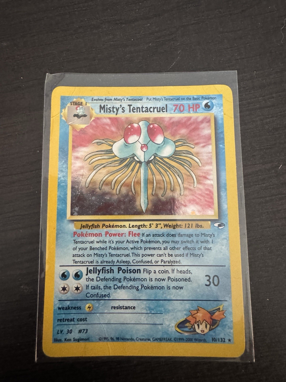 Pokémon TCG Misty's Tentacruel Holo Rare Card 10/132