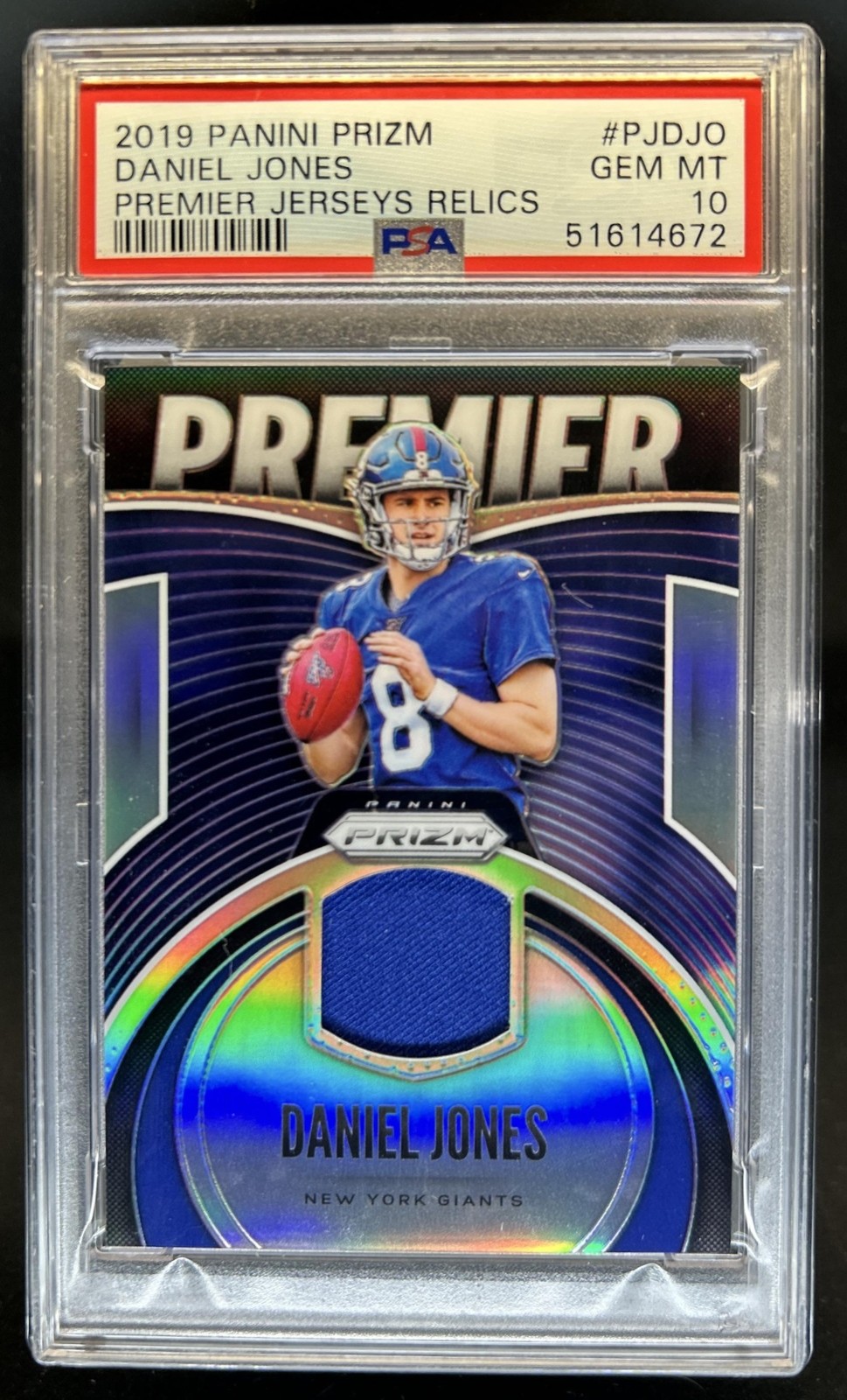 Daniel Jones Panini Prizm Premier Jerseys Relics #PJDJO Base