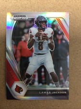 2021 Panini Prizm Draft Picks L amar Jackson #26 Silver Prizm Ravens