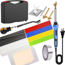 Plastic Welder - 110V-100W Plastic Welding Kit with 140 Plastic Rods, 3 Tips, 3
