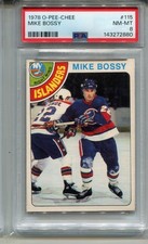 1978 OPC Mike Bossy Rookie Card PSA 8 NM MINT O-Pee-Chee #115 Graded