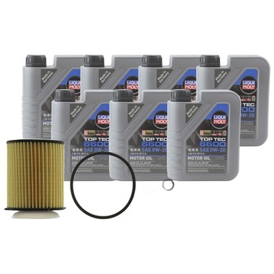 7L Liqui Moly Top Tec 6600 0W20 Mahle Engine Oil Change Kit for W205 W213 X167