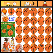 30PCS 2.5" Squeeze Basketball Stress Balls  Foam Anxiety Relief Party Favors