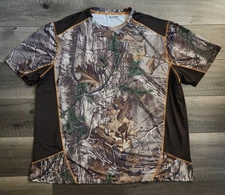 Realtree Xtra Dri More Tech Men's Size 2XL (50-52)  Camo Short Sleeve T-Shirt