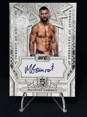 2024 Topps Royalty UFC Mateusz Gamrot Pursuit of Greatness Auto /99 PGS-MGT