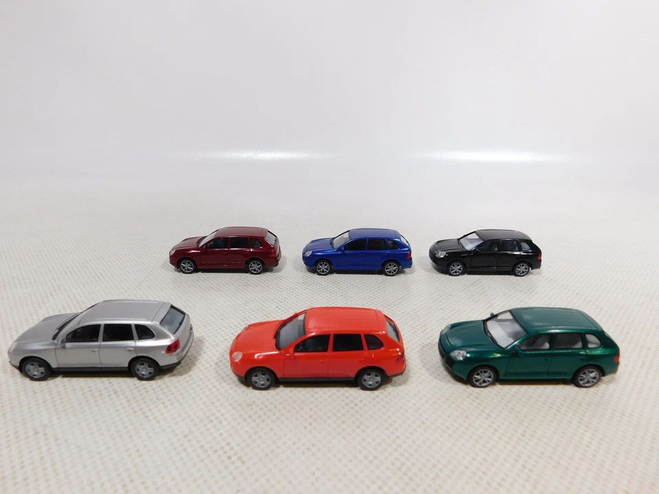 Herpa 1:87 H0 6X Modello PKW Auto Porsche Cayenne Molto Buono/Mint #EI73-0,5 - Immagine 2 di 4