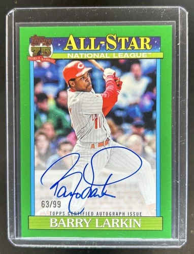 2026 Topps Series 1 Barry Larkin Green (RAW)