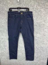 U-510 Jeans Mens 34x27 Under 5’10 Denim Xavier Casual Stretch Slim Dark Blue