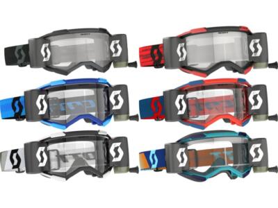 Scott Fury WFS Goggles W/Roll Off Film Anti-Stick System Mud Motocross MX/ATV