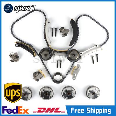 Complete Kit Timing Chain+ 4VVT Cam Phaser Int& Exh For 3.0 3.6l ...