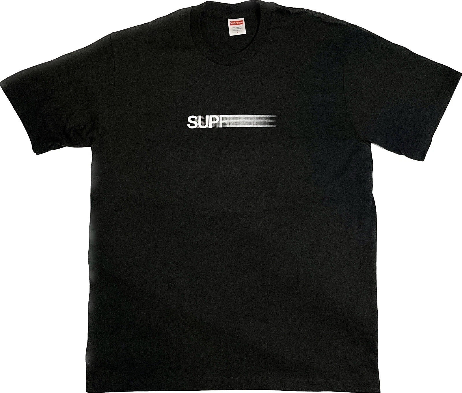 Tee shirt noir avec logo Supreme Motion L