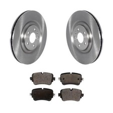 OEM GENUINE Rear Disc Brake Rotors and Brake Pads Kit for Audi Q7, OEW Ceramic