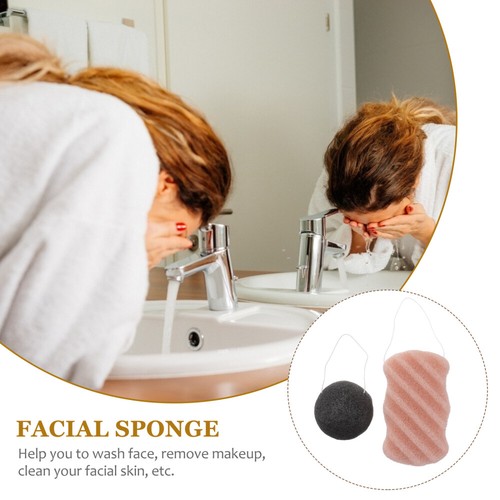 2 Pcs Bamboo Charcoal Bath Miss Women's Deep Cleansing Sponge. Skin Care - Bild 4 von 12