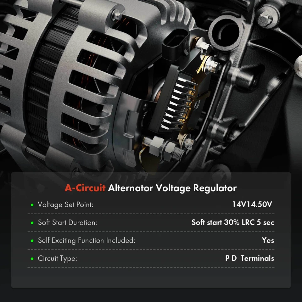 Regulador alternador PD para Mazda 3 2004-2009 5 RX-8 Protege5 Kia Sephia 1997 Foto 2 de 4